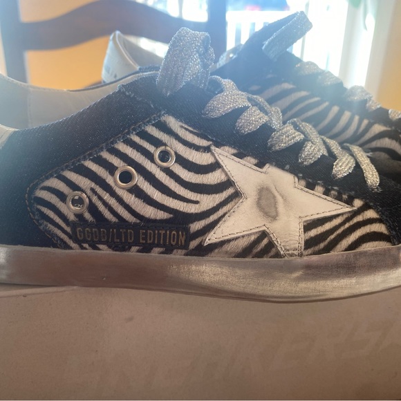 Golden Goose Superstar double quarter zebra & denim. Size 40 - Picture 2 of 7